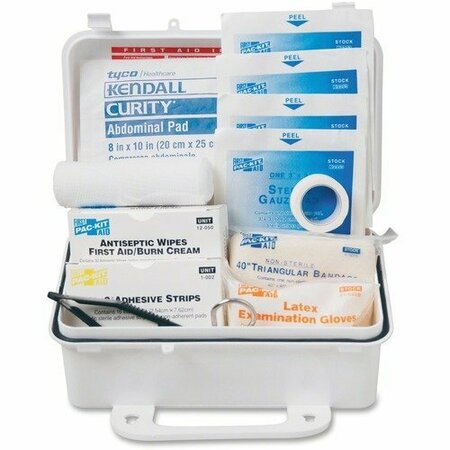 PAC-KIT SAFETY EQUIPMENT Pac-Kit 6060, Ansi #10 Weatherproof First Aid Kit, 57-Pieces, Plastic Case PKT6060